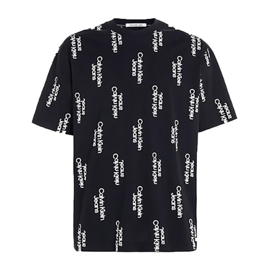 Calvin Klein Ανδρική κοντομάνικη μπλούζα Stacked Logo Aop Tee